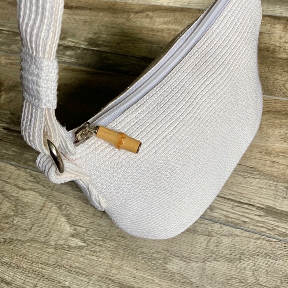 Talbots White Jute Handbag - Picture 5 of 13